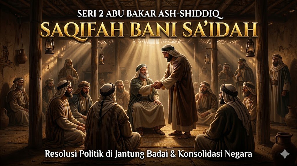 SERI 2: Saqifah Bani Sa'idah – Resolusi Politik Tingkat Tinggi dan Mencegah Runtuhnya Negara Sebelum Pemakaman Jenazah